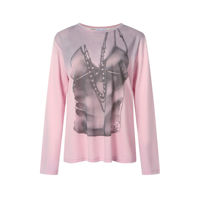 时尚洋气圆领休闲小衫日常百搭女