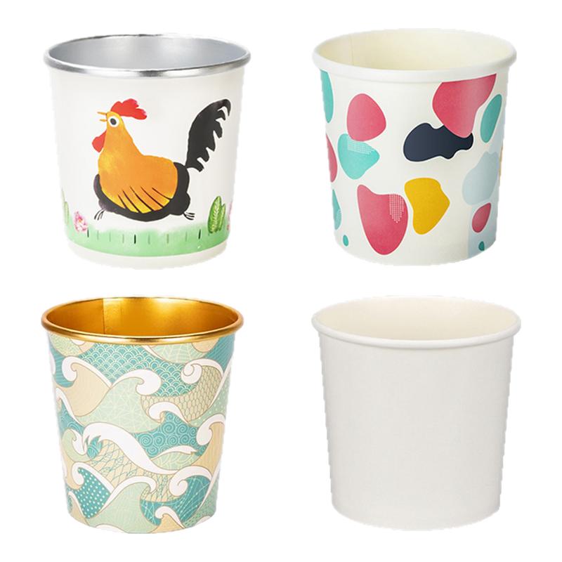 喇叭花一次性汤桶纸碗圆形汤碗带盖曼玲三米外卖粥桶汤杯糖水烤梨