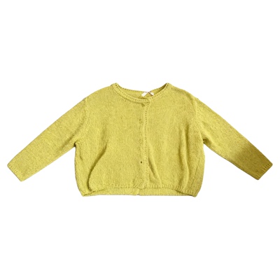 韩系甜美风圆领马海毛开衫女2026