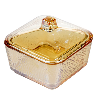 干果盘玻璃分格果盘高颜值零食盘