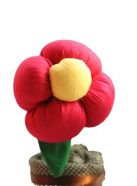 纯手工布艺竹炭花朵装饰家居