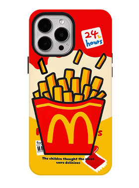 麦门薯条适用苹果17promax手机壳iphone16pro菲林磁吸支架个性华为P80小米15小众vivo防摔保护壳oppo潮流暖色
