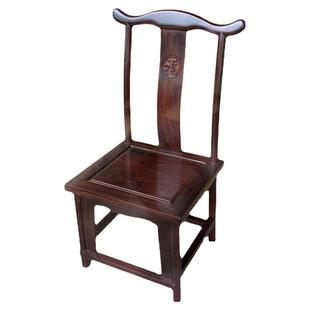 家用老红木小官帽椅东非酸枝木小靠背椅客厅茶几实木椅子小交椅