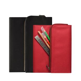 【特惠7折】marks 聚酯纤维PVC合成皮革封套替芯A5笔记本B6手帐笔袋收纳封皮仿皮商务简约内页DAIGO isshoni