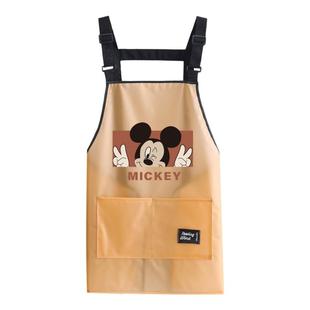 超防水免洗一擦净防油调节TPU围裙家用厨房做饭围腰工作服女印字