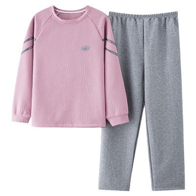 【浪莎】空气棉夹层纯棉睡衣女