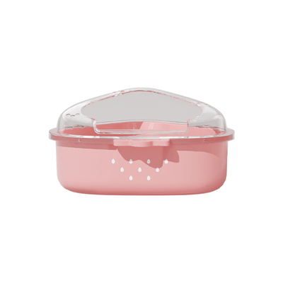 布卡星仓鼠透明草莓浴室金丝熊厕所两用浴沙尿砂盆洗澡造景专用品