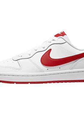 春季新款女鞋Nike耐克鞋子正品低帮板鞋轻便鞋白红鞋BQ5448-103