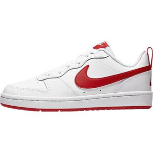 春季新款女鞋Nike耐克鞋子正品低帮板鞋轻便鞋白红鞋BQ5448-103