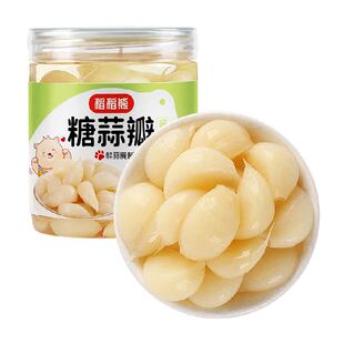 评价返2]稻稻熊糖醋蒜糖蒜400g酸甜泡菜小菜咸菜下饭菜新鲜蒜腌制