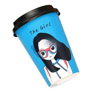 一次性纸质脆皮玉米纸杯情侣咖啡外带杯子烤鸭肠杯子商用热饮奶茶