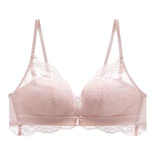 【列维斯蕾丝】安莉芳半杯无钢圈文胸女舒适深V小胸内衣EB1359