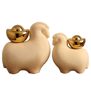 2026创意新款马上有钱摆件轻奢高档客厅电视柜酒柜装饰新年礼物