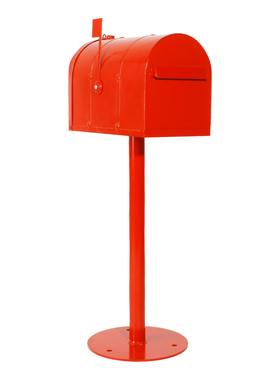 欧式复古铁艺带锁防雨信报箱模型