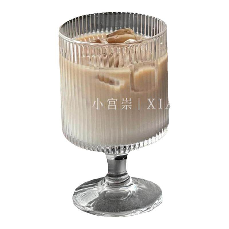 ins风复古高颜值玻璃高脚杯