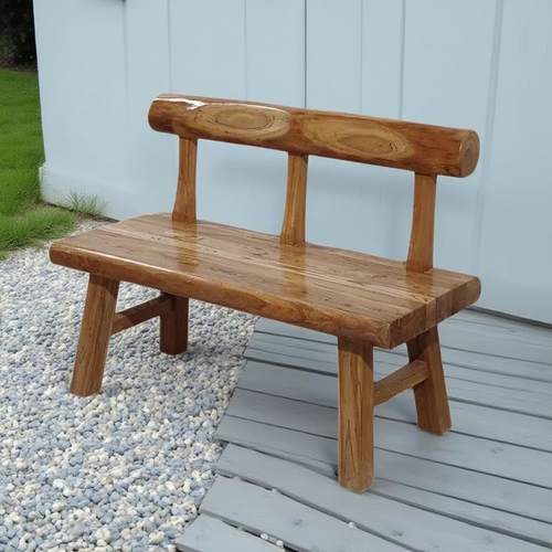 老榆木排椅实木长方形靠背椅榫卯民宿复古沙发床阳台用餐桌椅