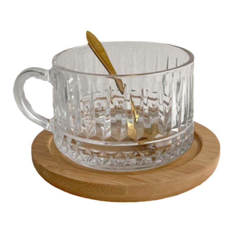 ins高颜值玻璃杯早餐麦片碗 冰淇淋酸奶碗布丁杯甜品碗水果小吃碗