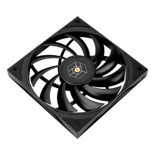 利民H12015W白薄款机箱风扇12cm电脑散热静音风扇4线PWM温控B黑色