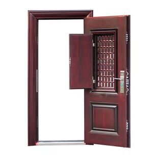 进户门开小窗门中门子母门原防盗门改装加装通风窗透气透风纱窗门