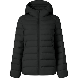 坦博尔女款羽绒服2026春季新款连帽通勤短款鸭绒经典轻薄保暖外套