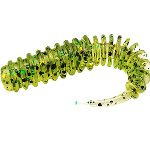 出口日本2.5寸3寸浮水泡泡针尾路亚软饵鲈鱼鳜鱼翘嘴倒钓软虫内德