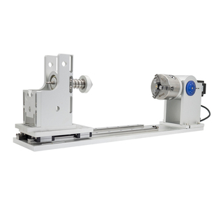 激光打标机旋转台杯子圆柱焊接雕刻机旋转轴带升缩尾座尾顶带滑轨