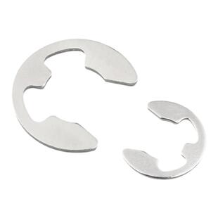 304不锈钢e形卡簧开口挡圈卡簧片e型卡扣卡环垫片垫圈M2M3M4M5M10