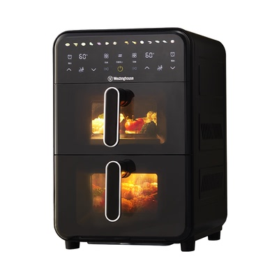 西屋双层空气炸锅14L全金属腔体可视家用双腔炸锅多功能烤箱Z050