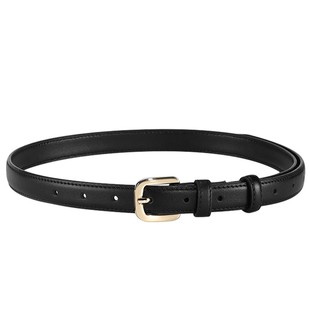 皮带女真皮秋冬装饰时尚百搭小众配牛仔裤腰带女细韩版潮黑色显瘦