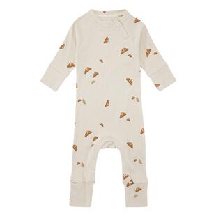 补货上新!VACVAC羊角包印花婴儿童包屁衣连体衣哈衣爬服帽子男女