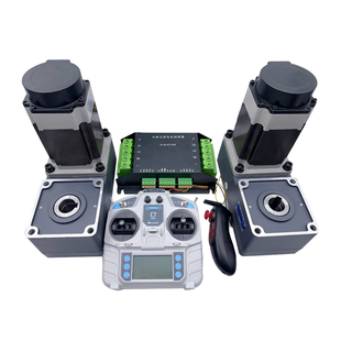 750W1000W2000W地坦克无刷电机履带车割草机马达遥控器双路驱动器