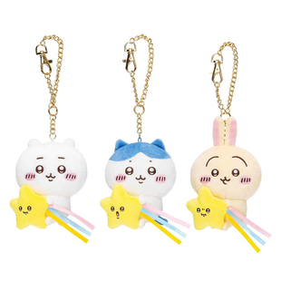 日本chiikawa自嘲熊吉伊卡哇小八乌萨奇流星雨抱星星公仔玩偶挂件