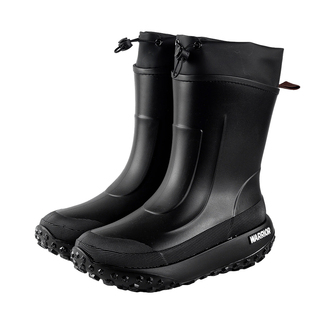 回力雨鞋男士中筒雨靴防滑户外男款耐磨防水鞋加绒加厚水鞋胶鞋子