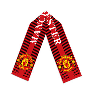 曼联队服红魔曼彻斯特足球迷围巾围脖男女加油助威应援保暖披肩