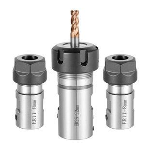 DIY雕刻机电机主轴专用刀杆刀套ER11 ER16 ER20延长杆钻夹头5mm