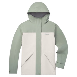 2026春夏新哥伦比亚户外女防水防风连帽冲锋衣夹克XR2436/XR1784