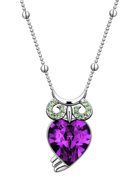 伊泰莲娜合金仿水晶动物女项链