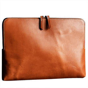 吉卡尼 简约手拿包男士真皮手抓包大容量头层牛皮信封包电脑包潮