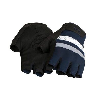 现货麂皮耐磨长途骑行黑半指手套