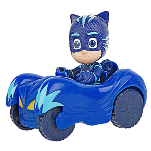 奥迪双钻睡衣小英雄套装玩具猫小子飞壁侠pj masks人偶儿童滑行车