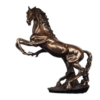 雕塑招财奔跑骏马店铺开业冷铸铜