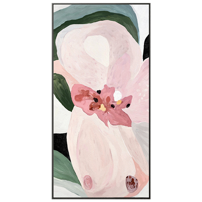 meiisn抽象风粉色走廊尽头装饰画