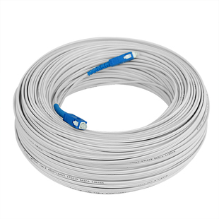 星遥博 成品光纤线皮线光纤跳线室内家用FTTR全屋光纤室外监控布线单模电信级宽带入户延长线 可定制接头