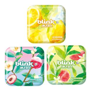blink冰力克咸柠檬味薄荷糖无糖型香口糖清新口气口香糖糖果零食