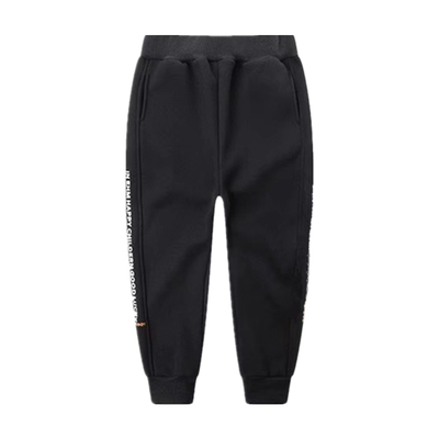 男童加绒秋冬一体绒长裤