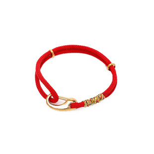 可可爱细双股红绳手链穿孔径3.0mm以上3D硬金手绳手工编织绳男女