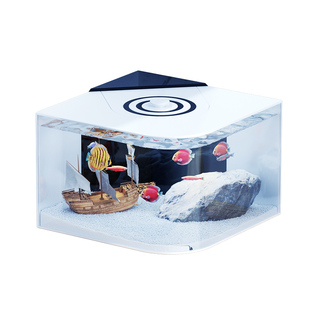 鱼缸小型客厅2025新款亚克力桌面轻奢高级热弯网红转角墙角小鱼缸