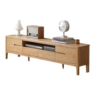 实木电视柜北欧风橡木电视柜组合矮柜现代简约小户型地柜客厅家具