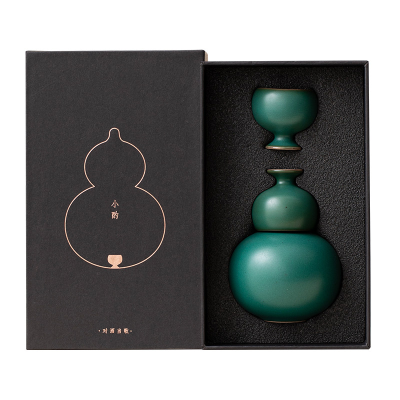 轻奢高档酒具套装葫芦白酒分酒器