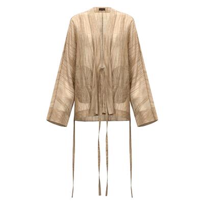 COCOBELLA莱赛尔国风系带短外套